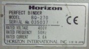 Термобиндер HORIZON BQ 270